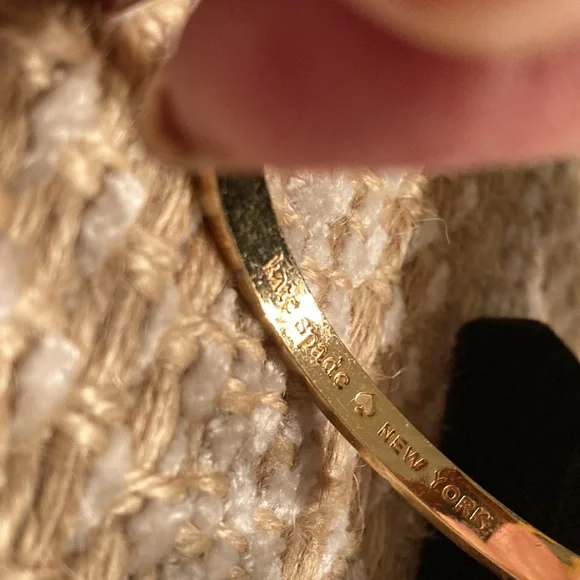 Kate Spade Gold and coral Bangle Bracelet - Picture 5 of 6